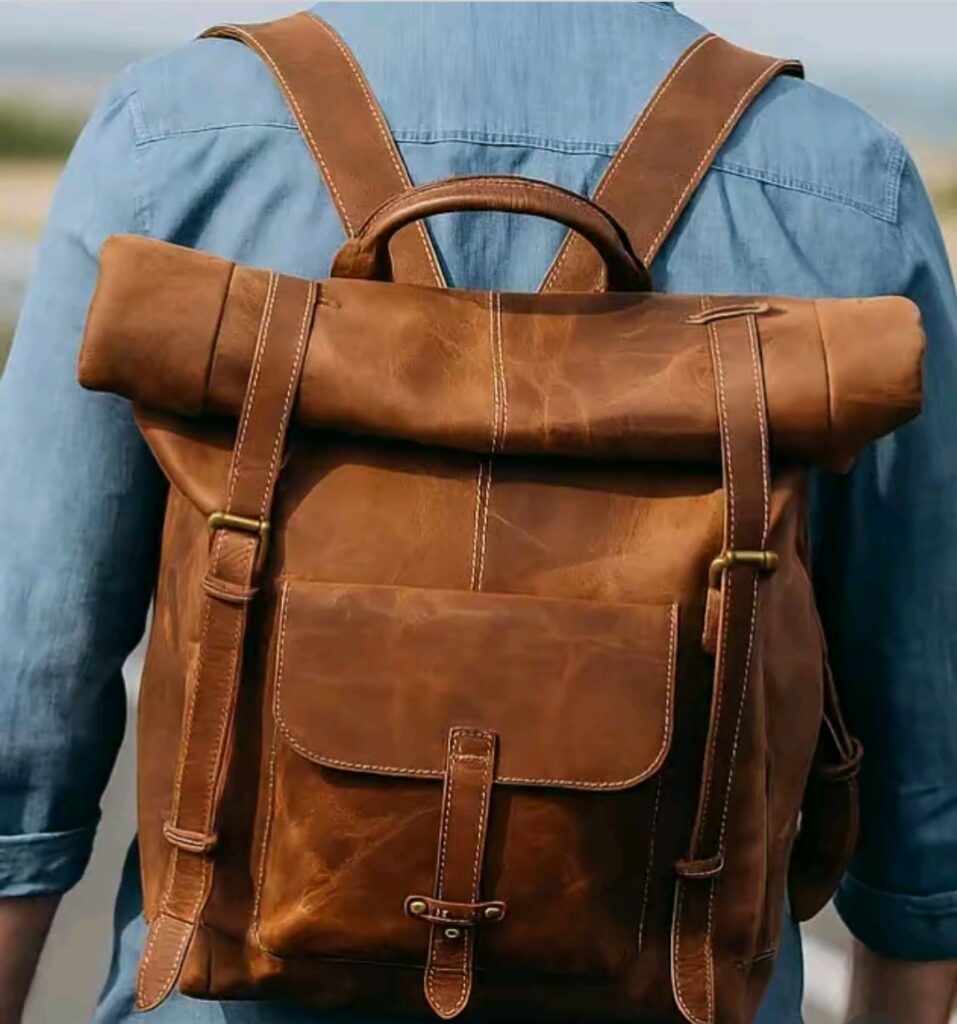 Mustang Rolled Leather Bag